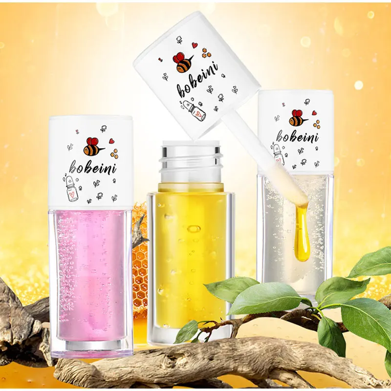 

Lip Balm, Honey White Peach, Light Lip Lines, Exfoliation, Moisturizing And Moisturizing, Colorless Water Glossy Glass Lips