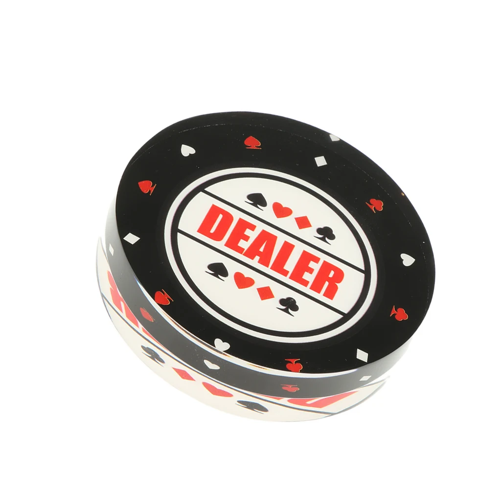 

Professional Board Games Accessory Round Dealer Button 3inch