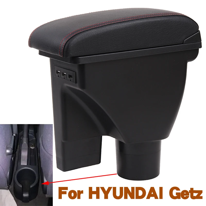 

Для Hyundai Getz подлокотник двухслойный ремень 3USB фотобокс