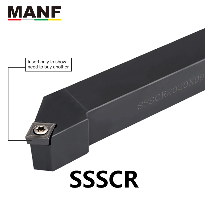 MANF SSSCR-2020K09 16*16 20*20 S Тип BoringToolholder твердосплавная вставкарезец токарный