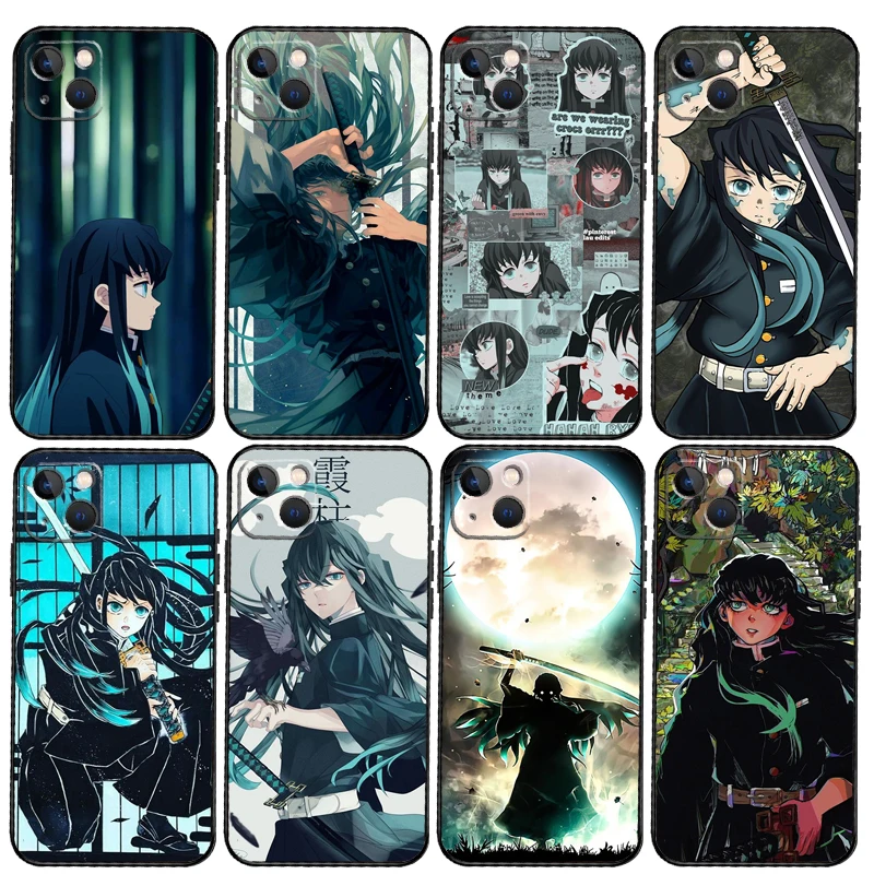 Мягкий чехол Muichiro Tokito для iPhone 14 13 11 12 Pro Max Mini X XR XS Max 6S 8 7 Plus SE с полным покрытием 2020