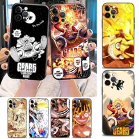 phone case for iphone 11 12 13 pro max 7 8 se xr xs max 5 5s 6 6s plus fundas coque shell bandai one piece sun god luffy gear 5