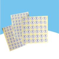 10pcs waterproof laser number label stickers for diy craft self adhesive tags sticker home school office decoration