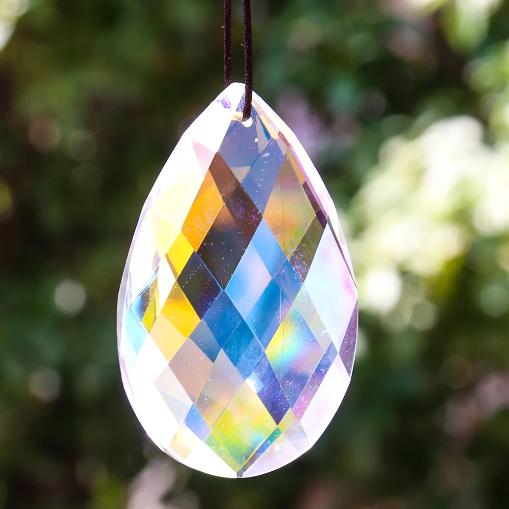 

Цветные радужные Хрустальные подвесные капли очень Bien AB, запасные части для люстры, подвесные призмы с гранями, Солнцезащитный Ловец, товар...