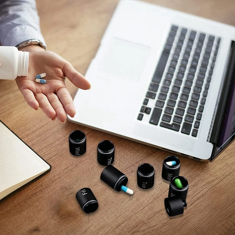 Коробка для таблеток брелок держатель водонепроницаемый 7-дневный еженедельный