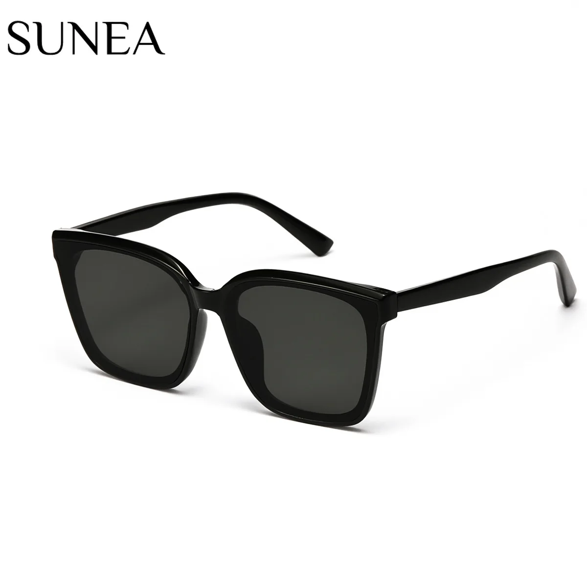 

Women Sunglasses Fashion Square Sunglass Big Frame Sun Glasses Retro UV400 Black Shades Driving Eyewear for Men
