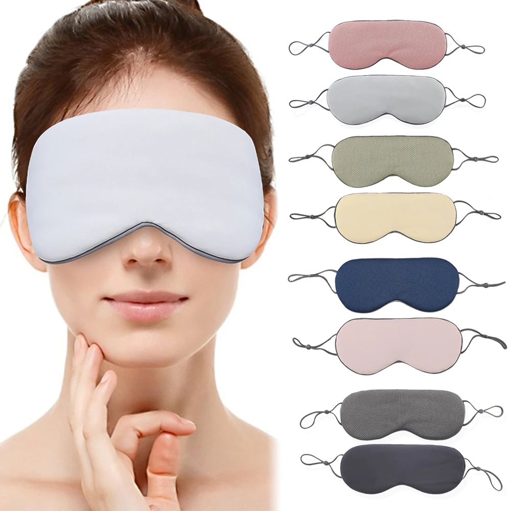 

Double-sided Warm and Cool Sleep Eye Mask for Women Man Travel Nap Lightproof Eye Cover Soft and Skin-friendly Health Eye Patch