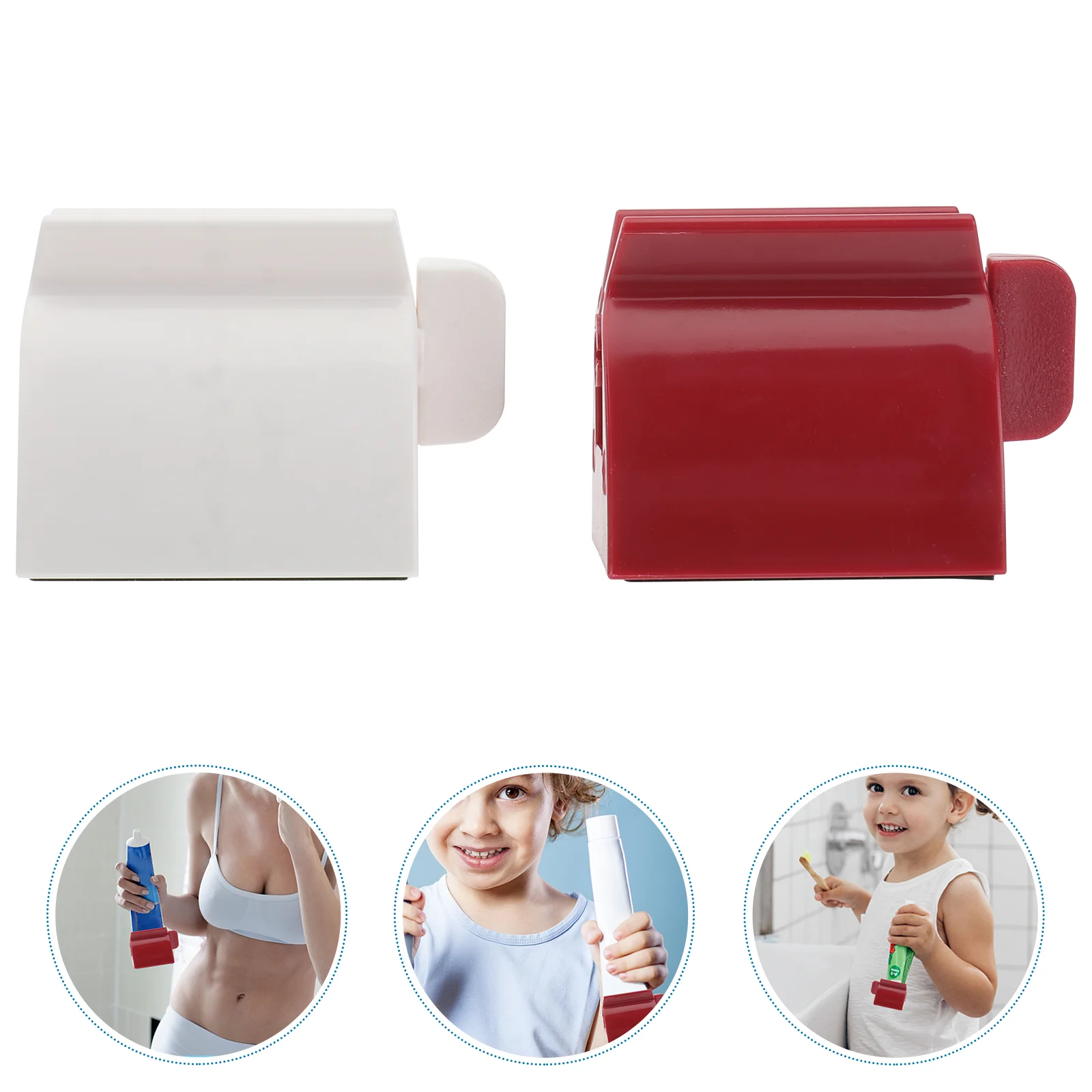 

Toothpaste Tube Squeezer Dispenser Holder Rolling Roller Rotate Pusher Manualpaster Squeezers Tool Empty Tubes