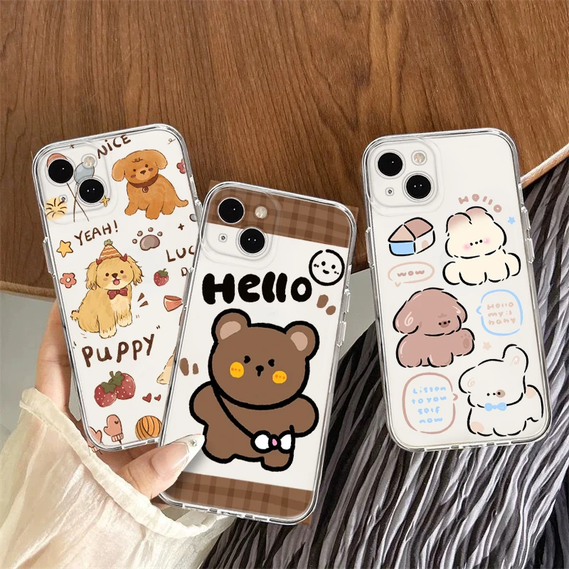 Милый мягкий чехол Q2 с животным медведем для Huawei Nova 2i 3I 5T Y5P Y6 Y6P Y7 Y7A Y8P Y8S Y9 Prime Y9S P20 Pro