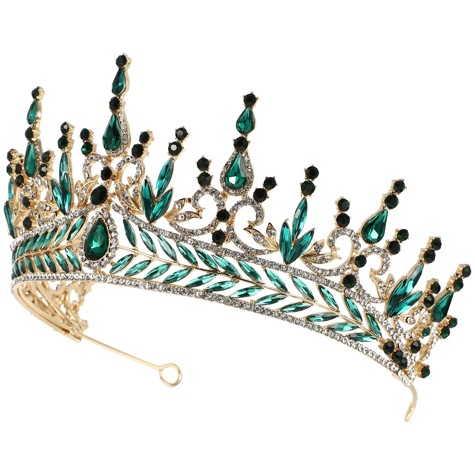 

Baroque Crown Retro Decor Bride Photo Wedding Rhinestones Headdress Alloy Bridal Chic Exquisite Women's