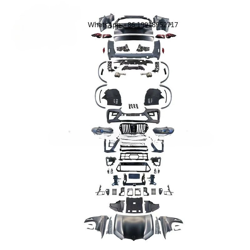 Высококачественный бампер для BMW X5 E70 2006-2013, обновление до стиля X5M F95 LCI 2024, комплект обвеса с креплениями JJ417 (art.: 3920daecfdeb5) - 3920daecfdeb5