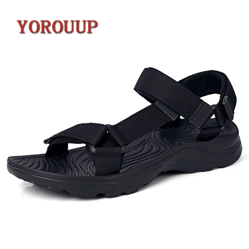 Summer Brand Sandale Men Slippers Fashion Couple Shoes Ankle Straps Comfortable Outdoor Beach Sandal Men Big Size 46 Sandalias