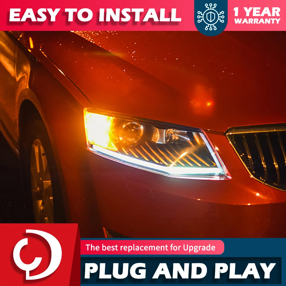 

Car Styling Head Lamp for Skoda Octavia Headlights 2015-2017 Octavia A6 LED Headlight DRL Hid Bi Xenon Auto Accessories