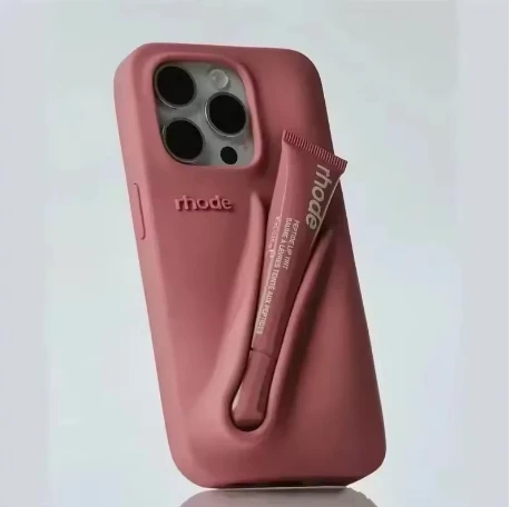 Осеннее издание новый держатель для губ Rhode DIY мягкий силиконовый чехол iPhone 16 15 14 13