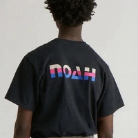 three color rainbow noah t shirt casual 2022 men women hip hop oversize streetwear short sleeve