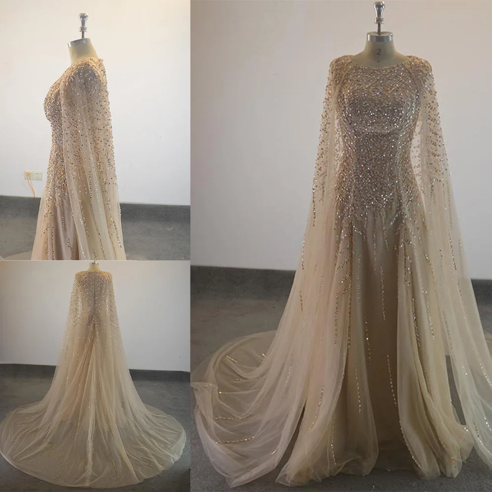 

Новинка, индивидуальные вечерние платья а-силуэта, с круглым вырезом, без рукавов, в пол, со шлейфом, Фототюль, молния, иллюзия