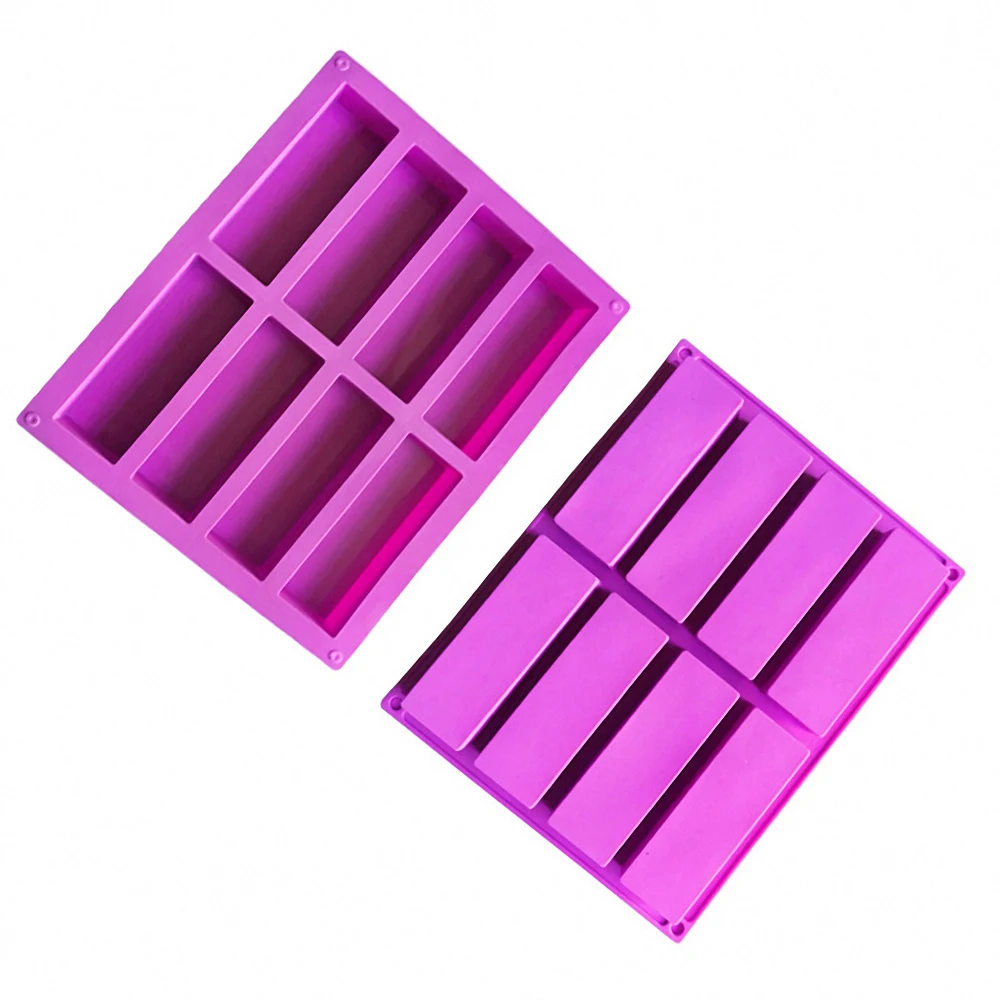

8 Grids Rectangle Cake Mold Silicone Soap Mold Fondant Chocolate Mould Handmade Soap Making Supplies Cake Tools Bakeware