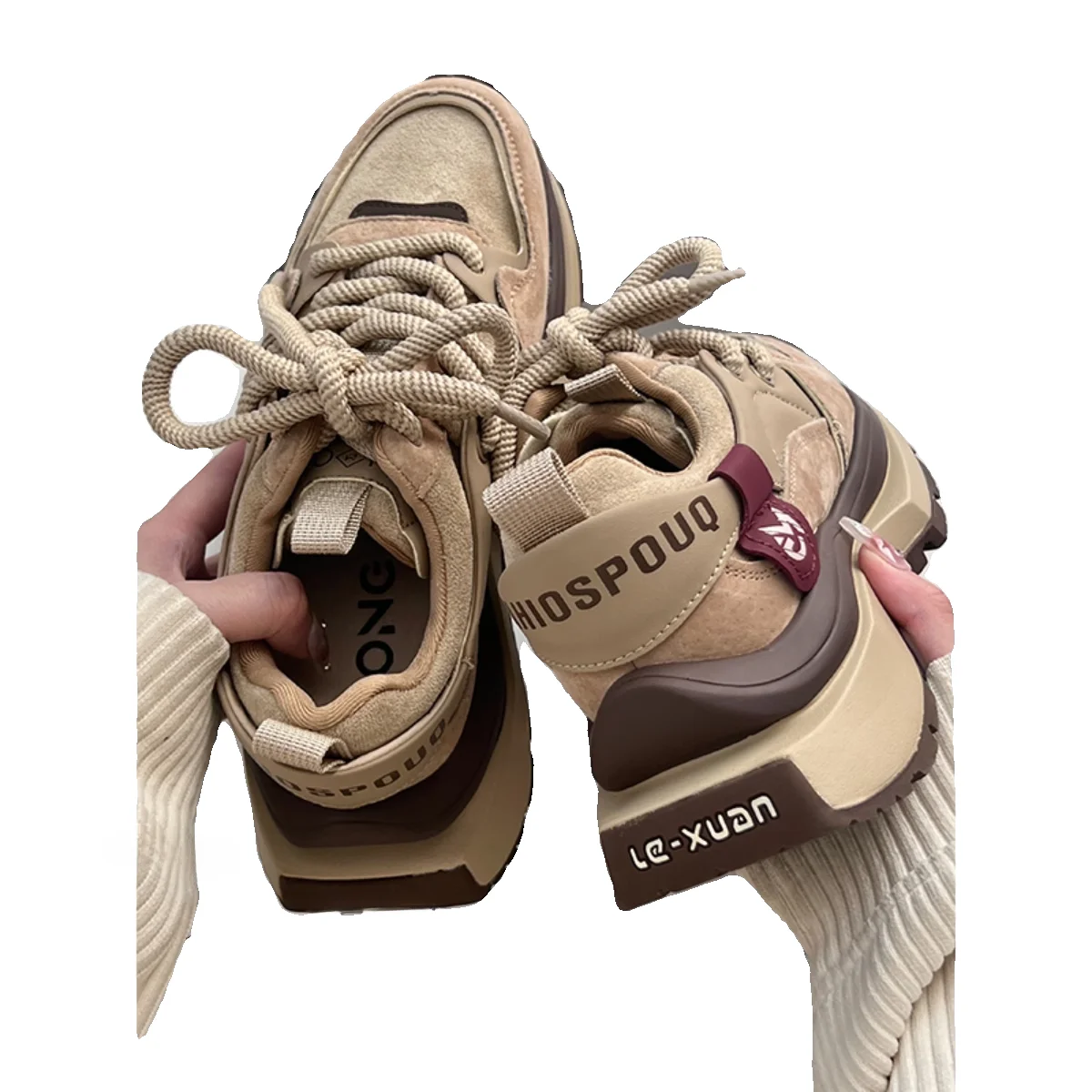 Женские старые туфли из натуральной кожи в стиле ретро с толстой подошвой и