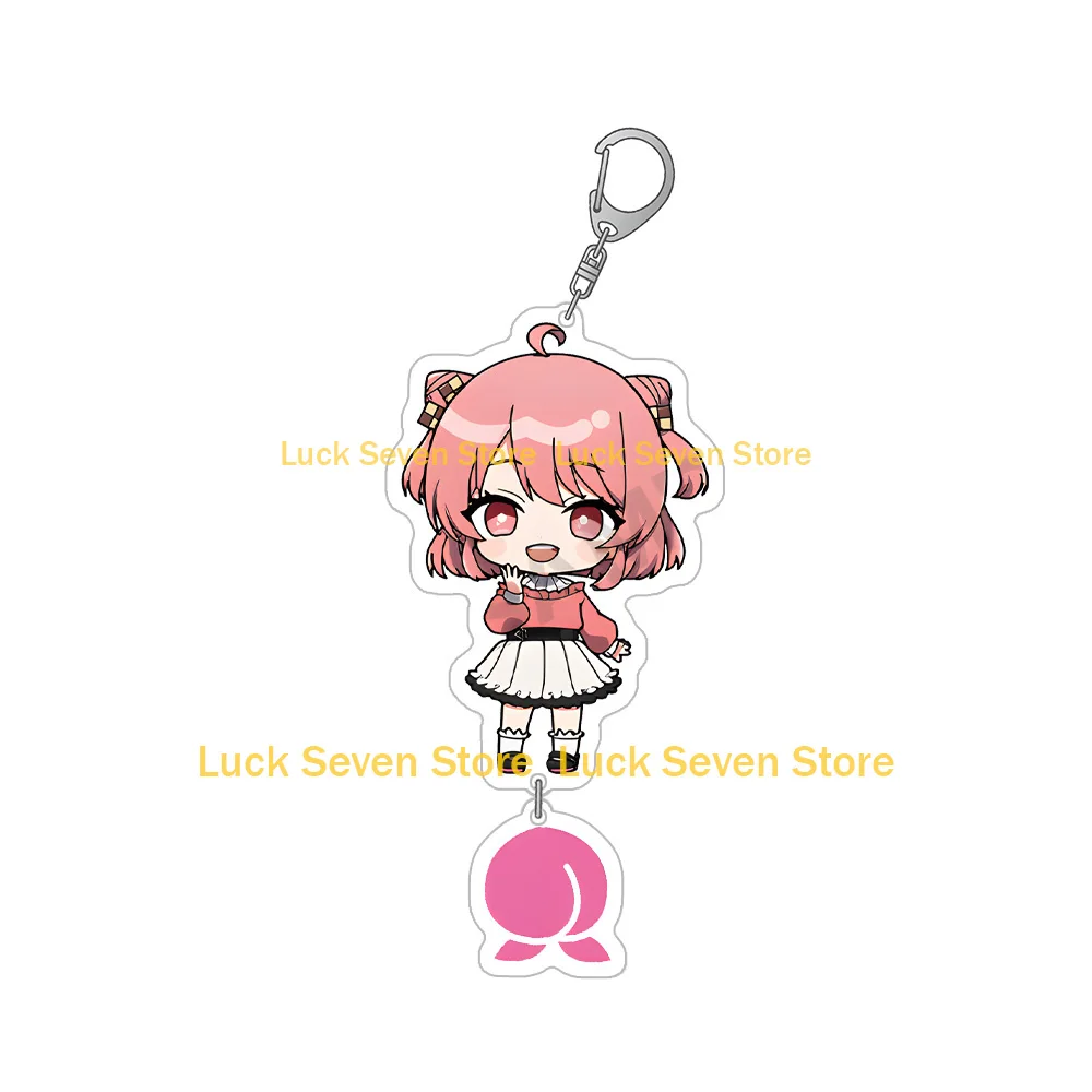Фото Мини Мир VTuber Красочный Персик JPAPA Noa Siva DNQ Uri Eto Hiro Naokiri Mofu Yuankun Двойной Аниме Акриловый Брелок Сумка Подвеска №3