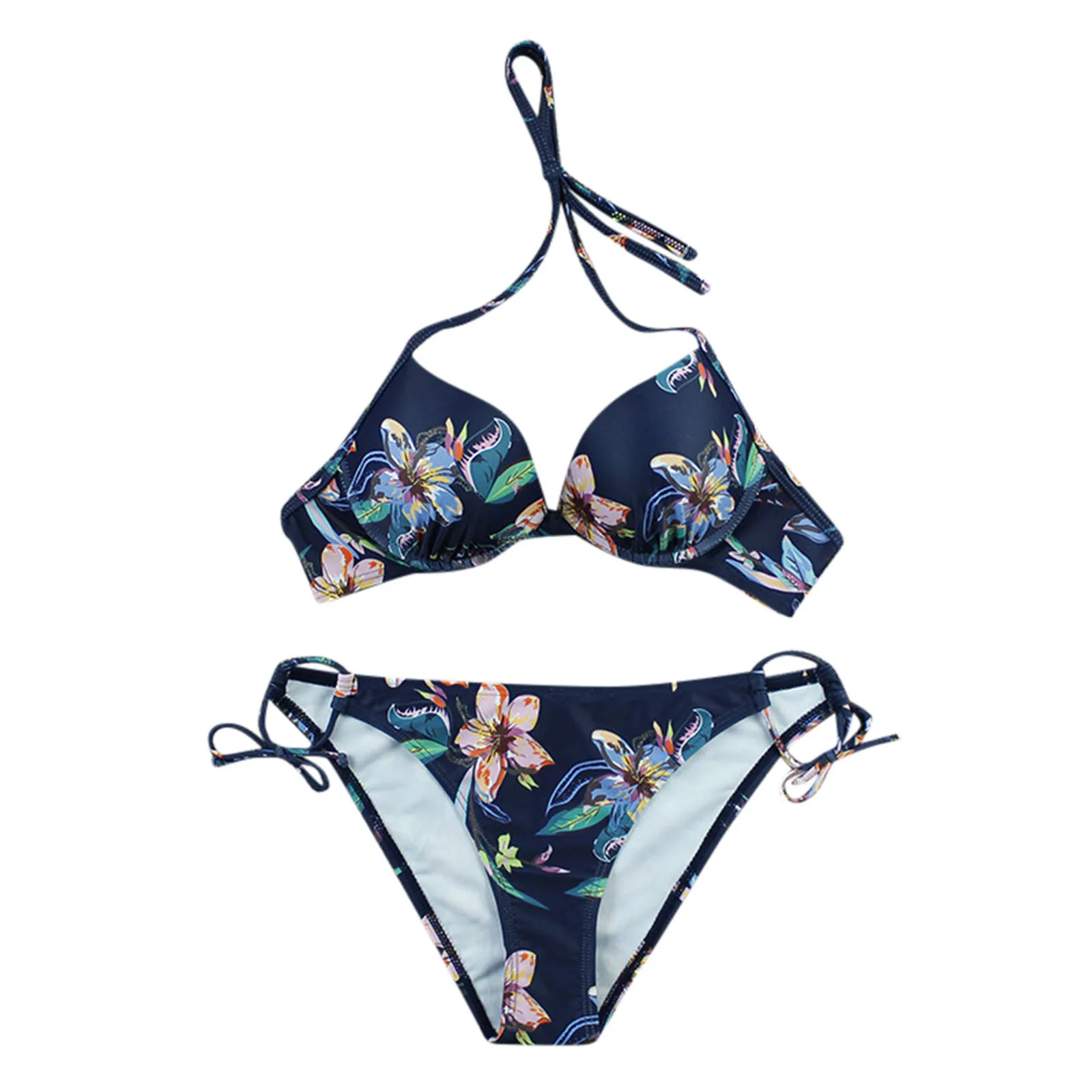 

Women Bandeau Bandage Bikini Set Push-Up Brazilian Elegant Swimwear Beachwear Swimsuit Fashion Sexy Swimwears bikini string