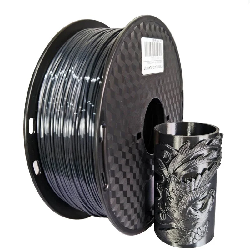 

silk pla 3d printer filament 1.75mm 1kg 3d pen fillnament impresora pla Shiny Silk Feeling Like Printing Materials