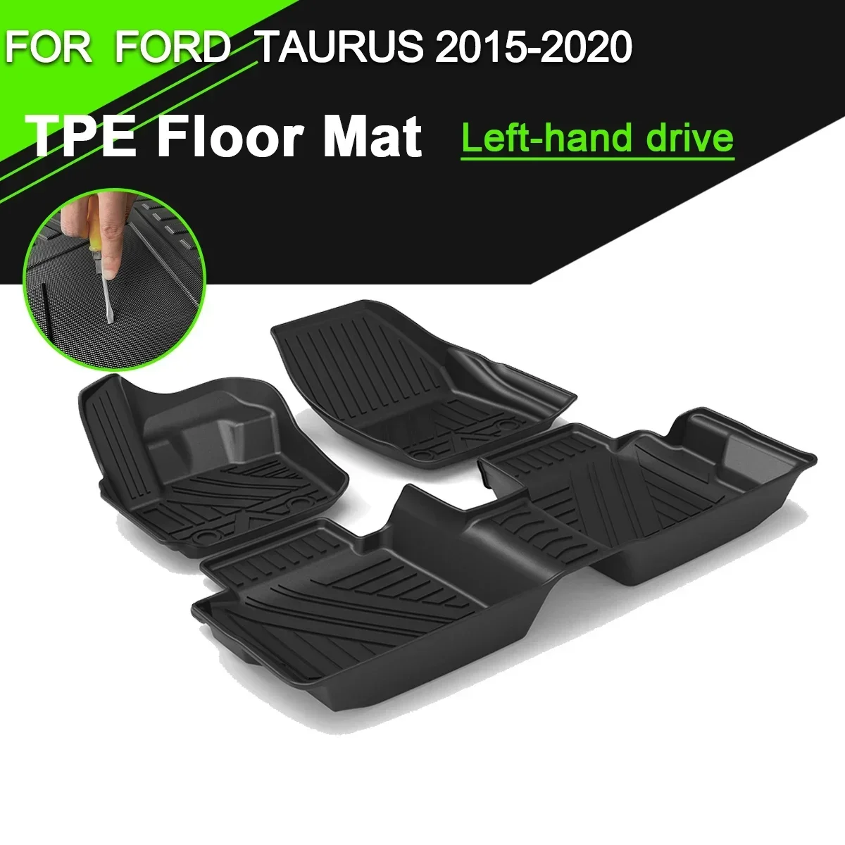 Автомобильный напольный коврик из термопластичного эластомера резиновый