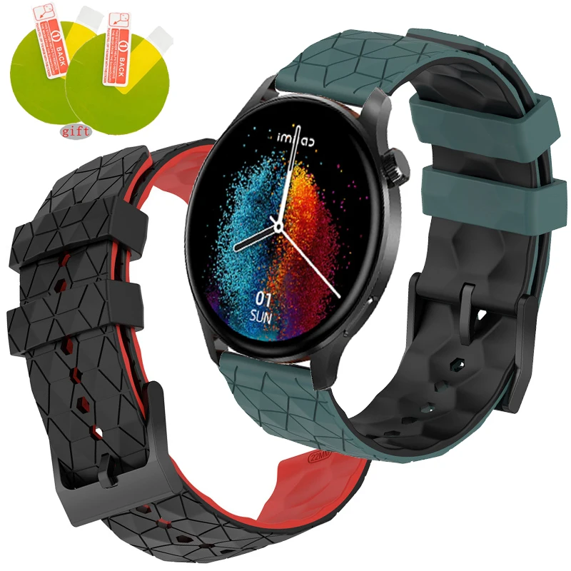 

Silicone Wrist Band For IMILAB W13 Smart Watch Replacement Strap Screen Protector Film