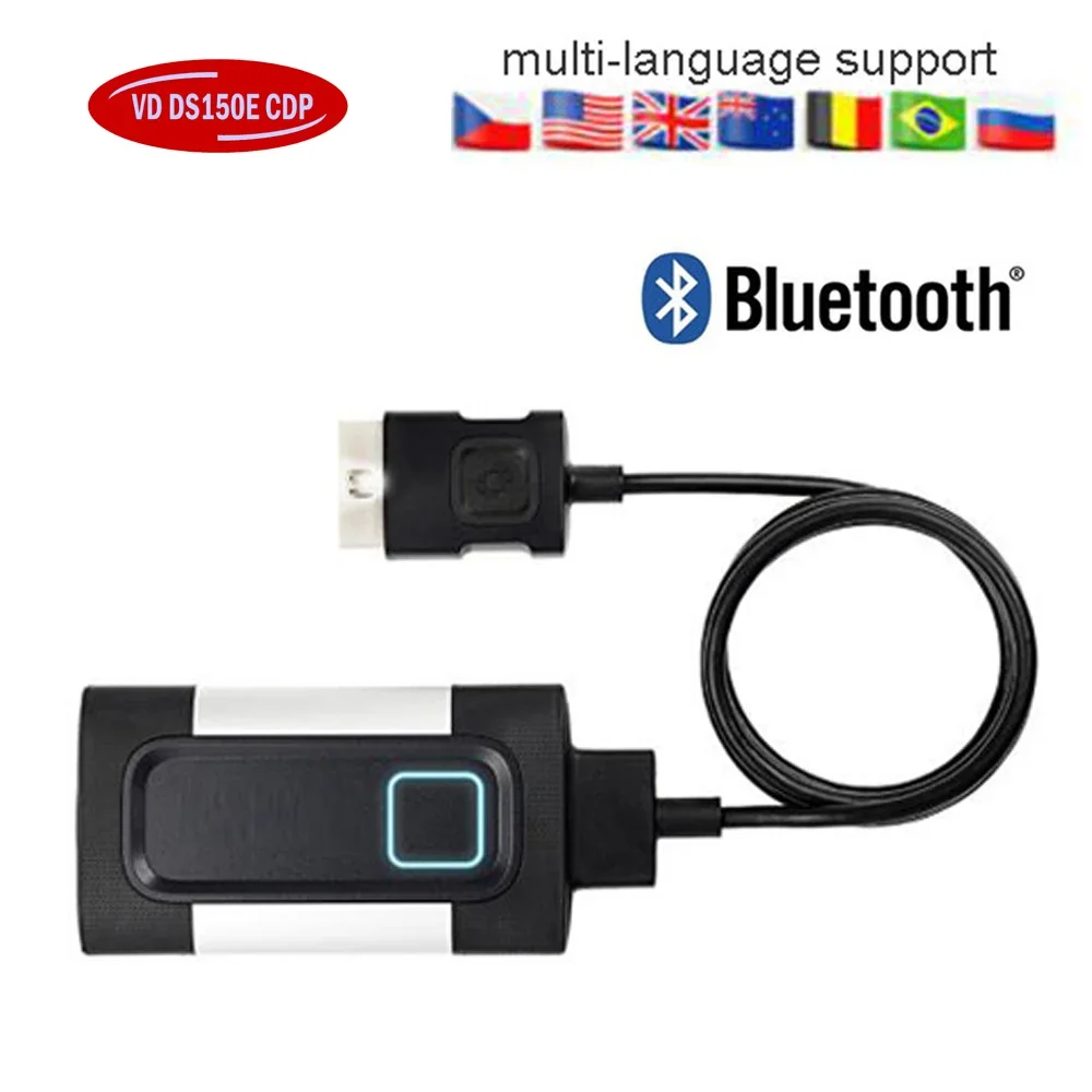 Фото Диагностика OBD2 WOW CDP 2021.11 Keygen TNESF DELPHIS ORPDC Vd DS150e Cdp Bluetooth New Vci OBD2 Scanner Tools for Car Truck №5