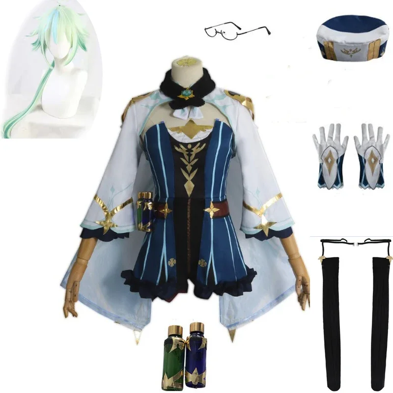 Disfraz Genshin Impact для женщин костюм sucrosa верхняя одежда вечеринок Хэллоуин