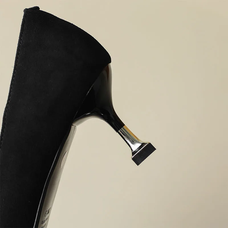 Women 6cm High Heels New 2023 Spring Black Brown Beige Pointed Toe Pumps Elegant Ladies Party Shoes Women Kitten Heels