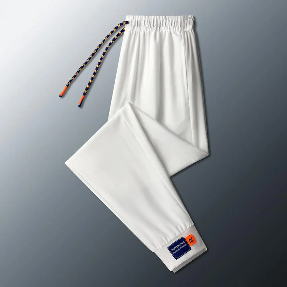 

Fitness Drawstring Ankle-banded Elastic Waist Summer Trousers Daily Garment