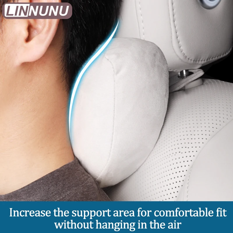 Фото Linnunu подходит для Lixiang L6 L7 L8 L9 Mega товары для украшения автомобиля Подголовник и подушка для шеи Официальная вспомогательная мягкая подушка Модернизированная утолщенная удобная поддержка Подголовник Аксессуары для салона автомобиля №3