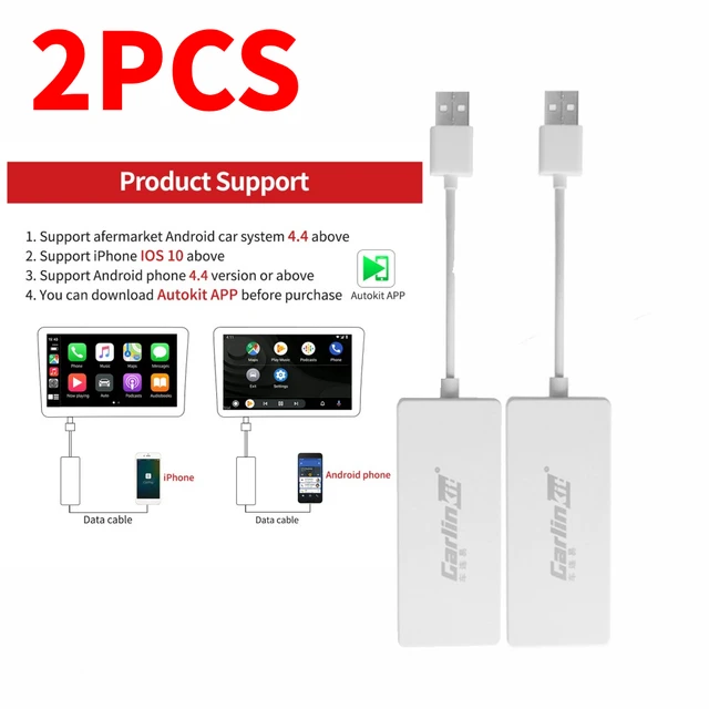 2/1 Шт. Carlinkit 5,0/Беспроводной CarPlay Bluetooth-Совместимый.