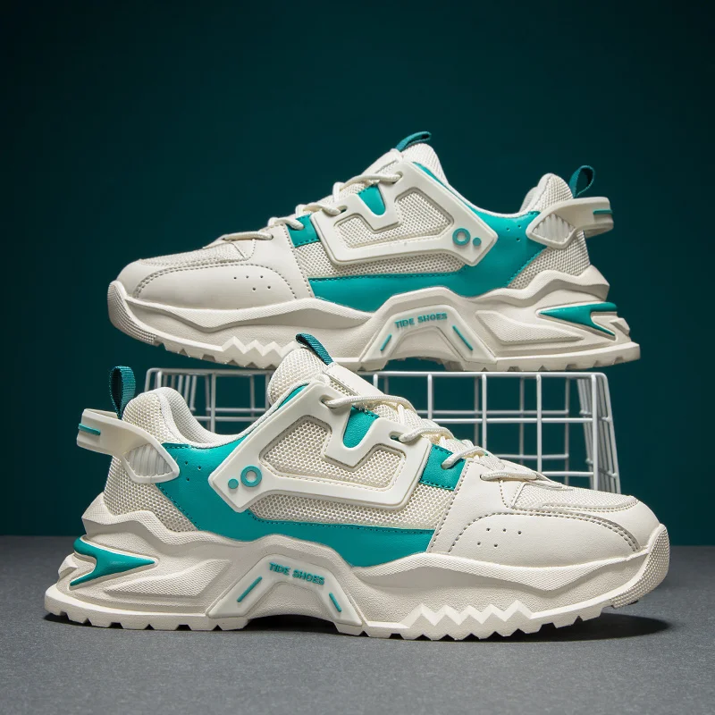 

Thick Sole Mesh 2022 Summer Hot Selling Mens Sports Shoes Four Seasons Outdoor Running Shoes Fashionable Breathable Sports Shoes