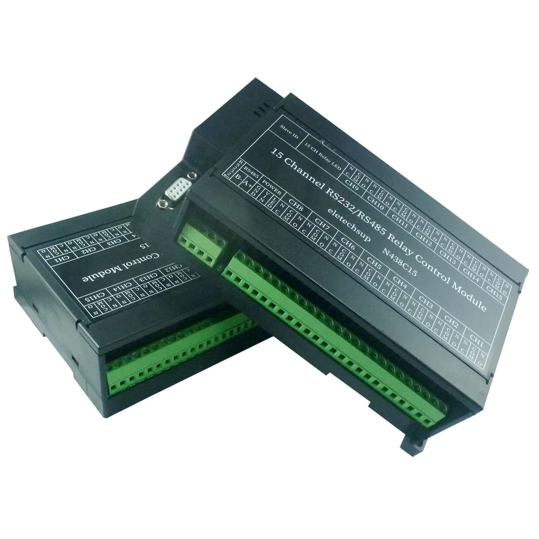 2-в-1 DC 12 В 24 15-канальное реле PC UART последовательный порт переключатель для камеры