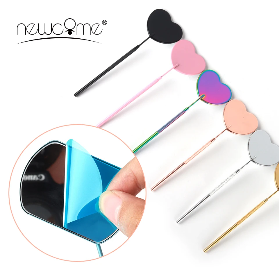 

Multifunction Checking Mirror Eyelash Extension Beauty Makeup Tools Stainless Steel Handle Mirror Portable Dental Mirrors