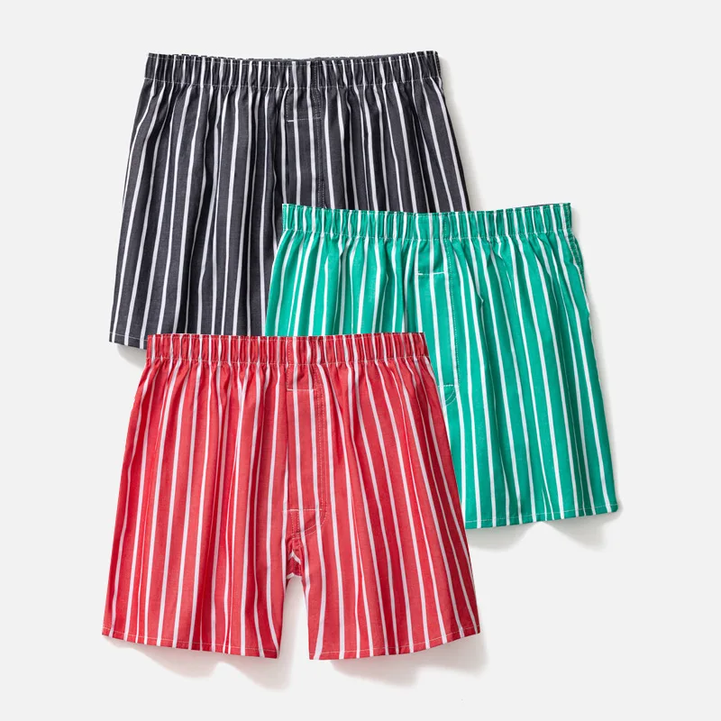3PCS Mens Boxers Men's Panties Cotton Boxer Shorts Plus Size Sleep Underpants  Arro Pants Trendy Loose Men Underwear Boxers Pack