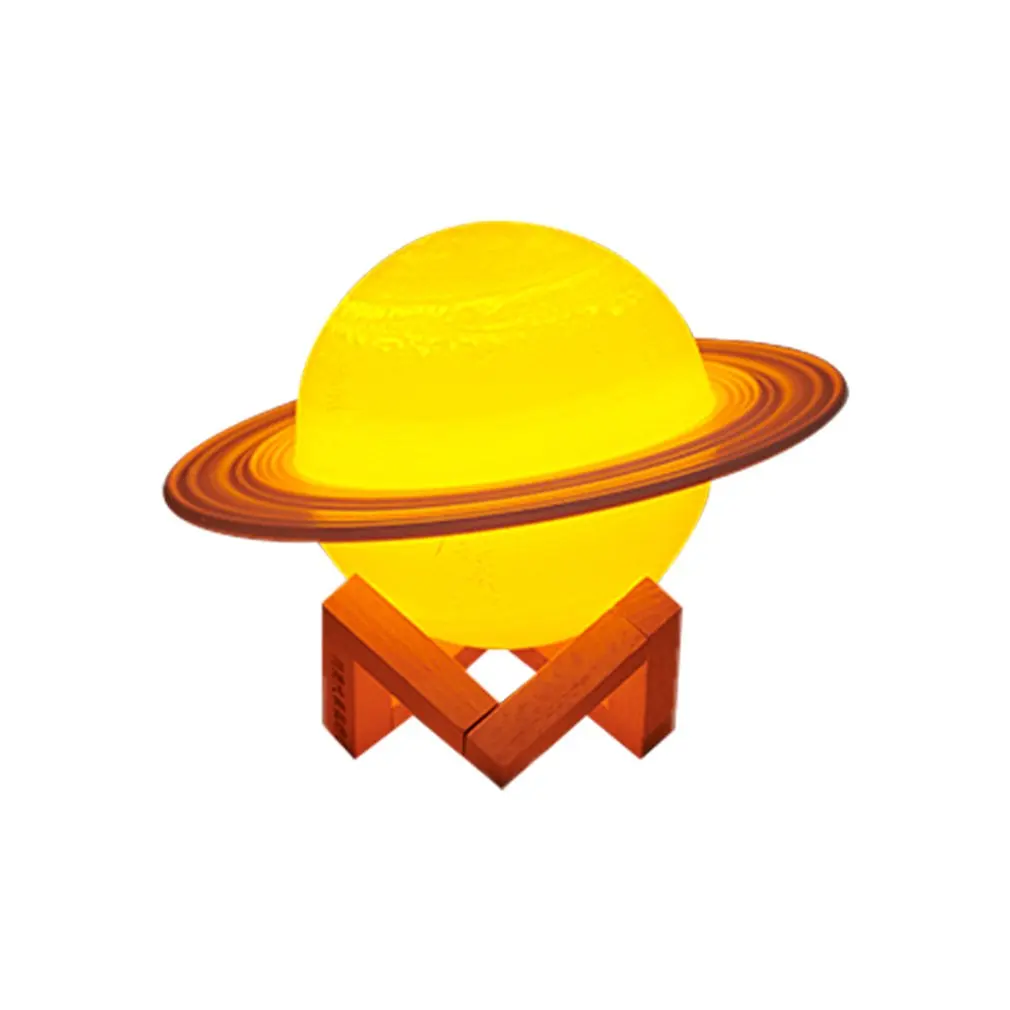 

3D Saturn Lamp Touch Night Light Room Decor Moon Light Table Lamp Christmas Gift 3 Colors Children Bedside Saturn Lamp