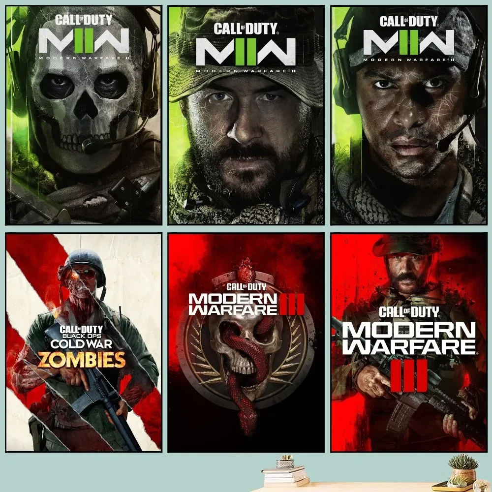 Классический игровой постер C-Call of D-Duty сделай сам винтажный с фильмом настенная