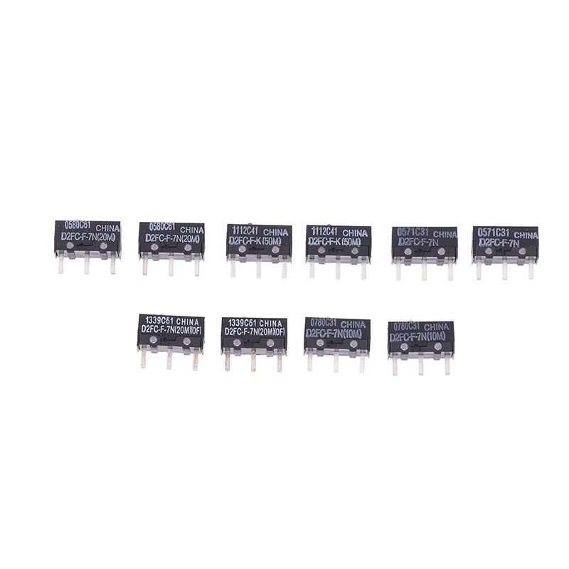 Микропереключатель мыши D2FC-F-7N 10M 20M D2FC-F-K(50M) -RZ D2F D2F-01 D2F-01F D2F-L D2F-01L D2F-FL D2F-F-3-7