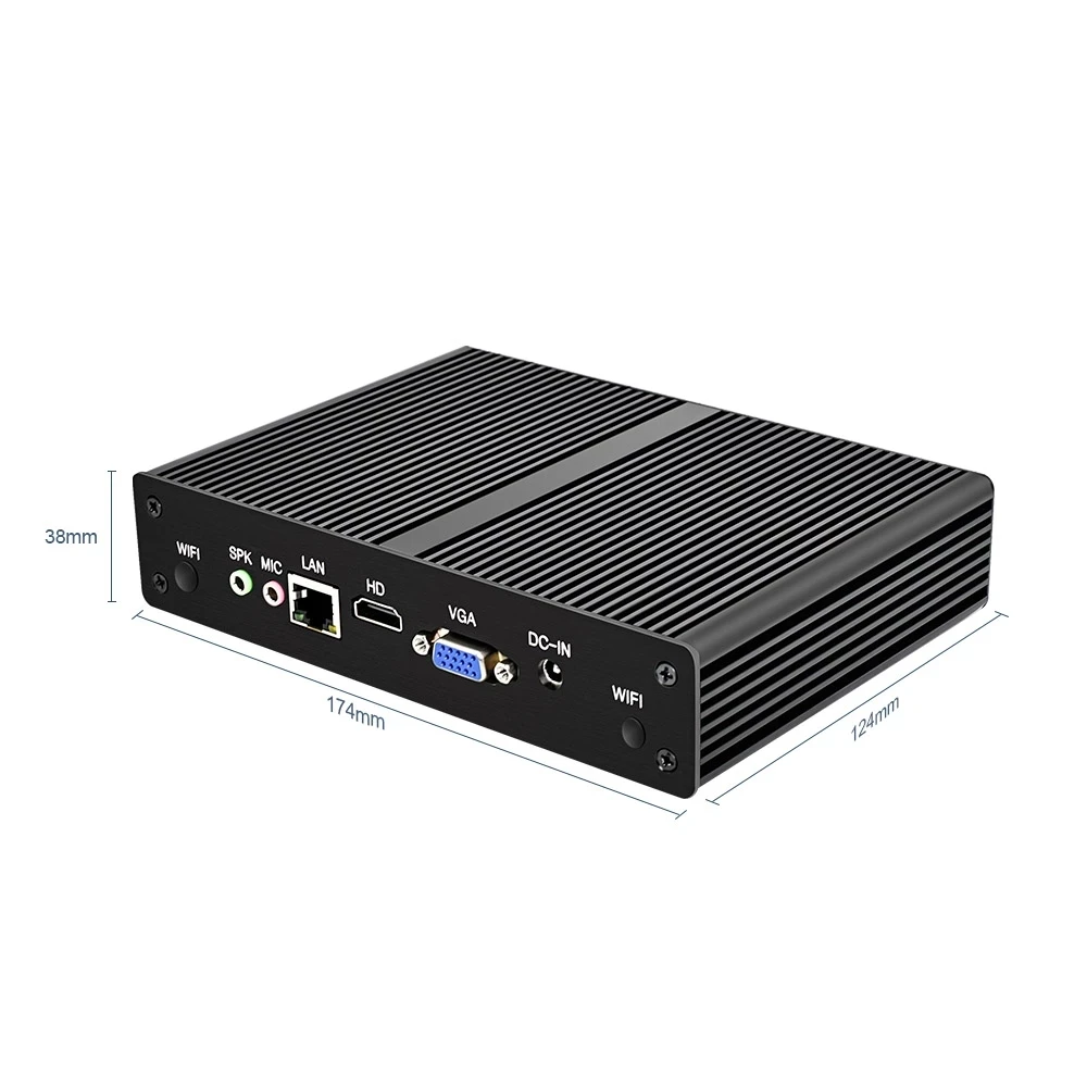Мини-ПК Topton без вентилятора Intel Core i5 8265U i3 8145U Gigabit Ethernet VGA HDMI дисплей настольный