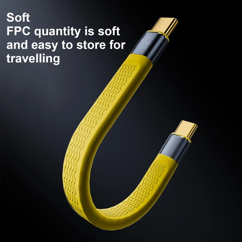Гибкий кабель USB C с выходной мощностью 240 Вт для быстрой зарядки устройств