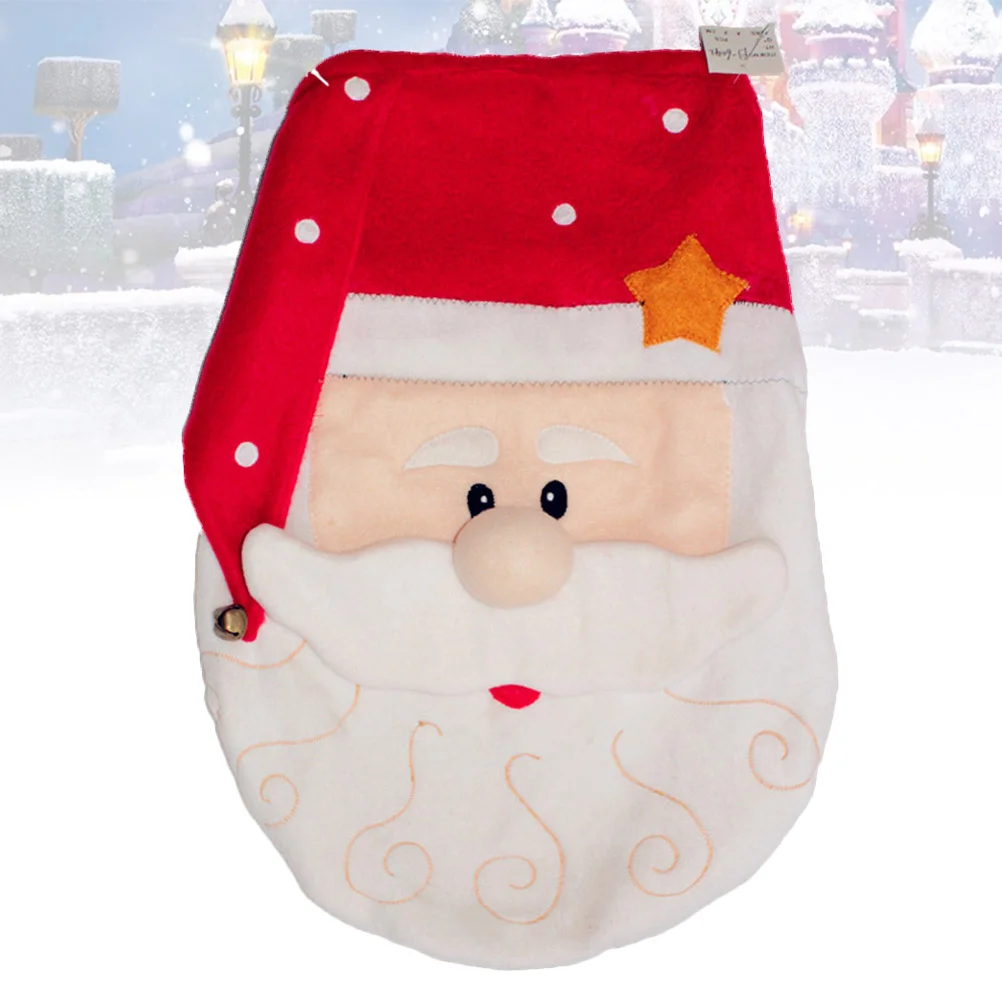 

Toilet Cover Christmas Bathroom Santa Decorations Claus Lid Seat Ornament Decoration Mat Decorative Tankfloor Decorhome Pad