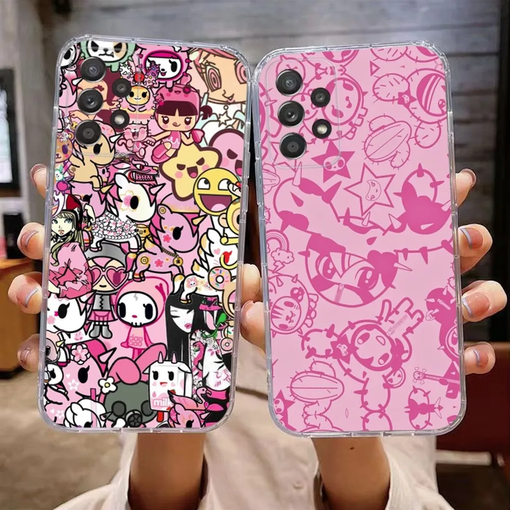 Japan T-Tokidokis Phone Case For Samsung A 71 70 52 51 40 31 50 20 21 12 10 S A03S 4G Ultra Free shipping Soft Transparent