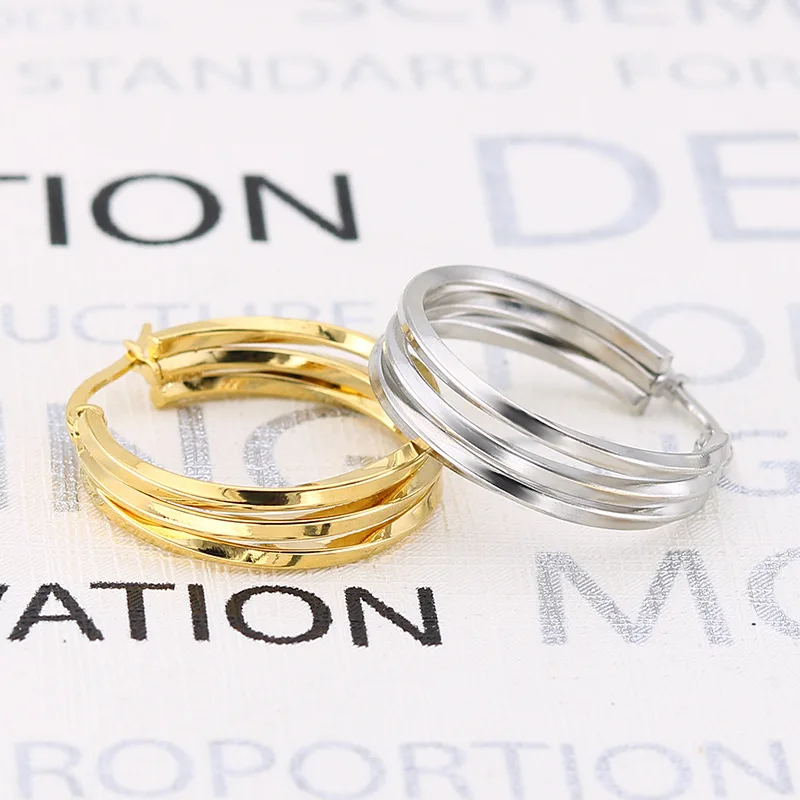 TOOCNIPA 2022 брендовые металлические элегантные серьги-кольца женские новые