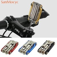 bike tools maintenance tools 11 in 1 combination multifunction mtb repair with chain cutter portable wrench bicycle repair set