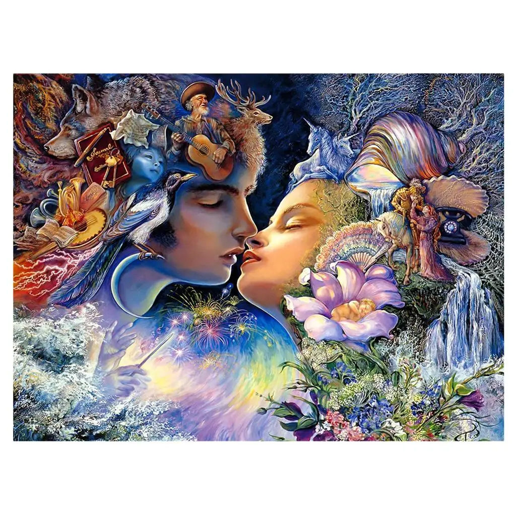 

DIY 1000 Pieces Puzzle Set Beautiful Painting Country Landscape Jigsaw Adult Gifts