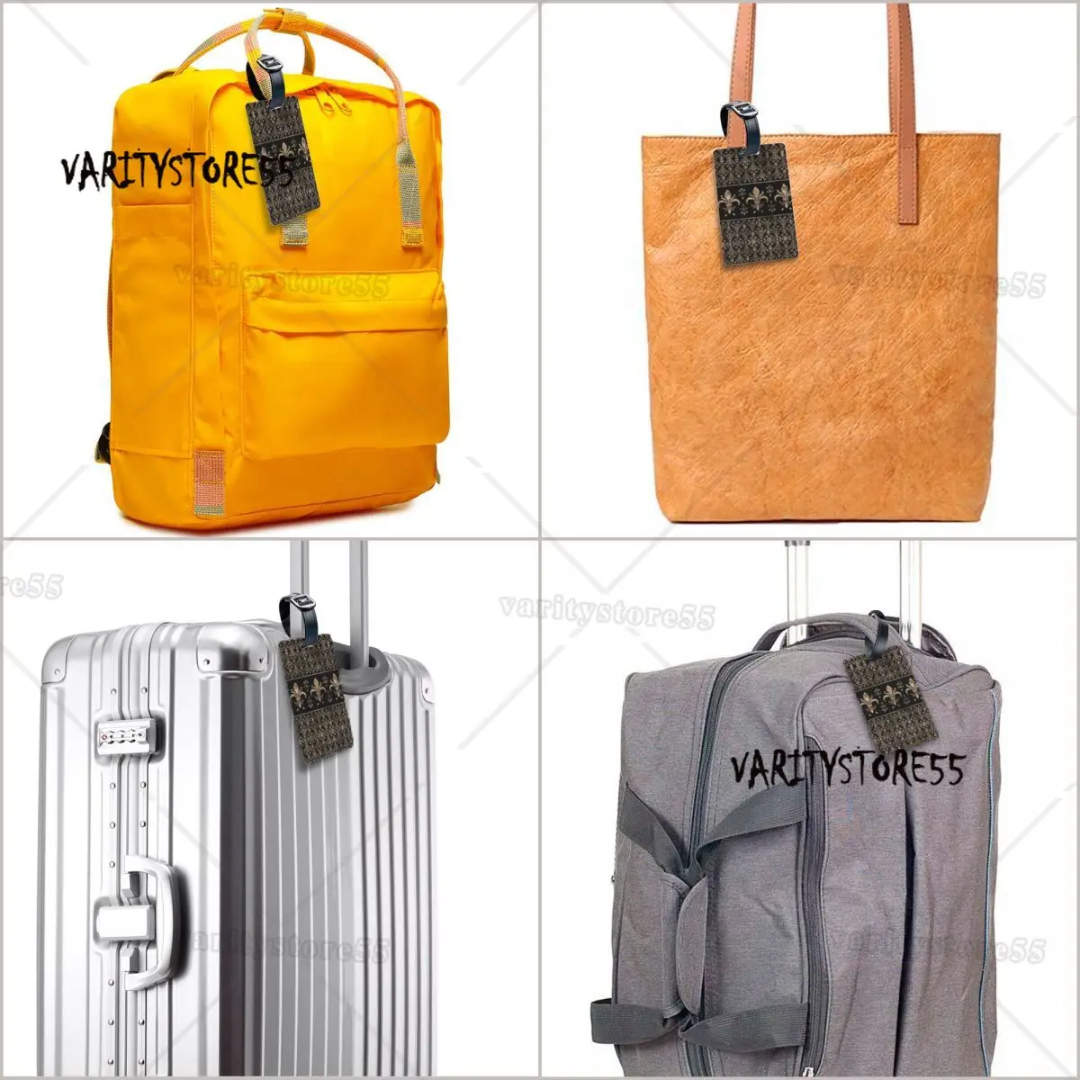 Роскошные черно-золотые багажные бирки Fleur De Lys для чемоданов забавные Fleur-de-Lis с