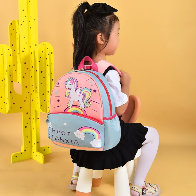 2022 Children Unicorn Cartoon Small Backpacks New Girls Boys Dinosaur Primary School Bags for Teenagers Student Kawaii Backpack