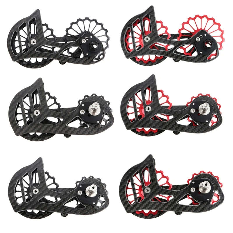 

Carbon Fiber Ceramic Rear Derailleur 17T Pulley Guide Wheel for Shimano-6800/R7000/R8000/R9100/R9000 Bike Accessories